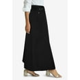 thumbnail image 3 of Jessica London Women's Plus Size Denim Inset Maxi Skirt, 3 of 3