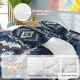 thumbnail image 2 of Abstract Ethnic Style Pattern Bedding Duvet Cover Set Twin Size 4 Pieces Retro Blue White Weaving Art Bedding Set with Zipper Closure, 1 Comforter Cover 68x86 Inches 1 Flat Sheet & 2 Pillow Cases, 2 of 7