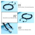 thumbnail image 4 of Cylinder Urn Bracelet for Ashes for Women Men Cremation Jewelry Memorial Keepsake Adjustable Lava Ashes Urn Bracelet, 4 of 9