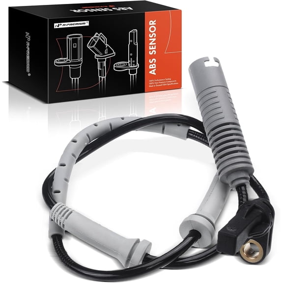 A-Premium Front LH/RH ABS Wheel Speed Sensor Compatible with BMW 328i 335i 325i 128i 135i E82 E88 E90 E91 E92 E93 [RWD 3.0L] - Front Driver or Passenger Side, Replace# 34526760424, 34526785020