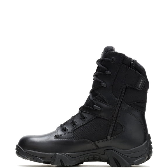 Bates Men's GX-8 8" Waterproof Side Zip Work Boot 2268DG, Black, Medium 10.5