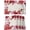 Red, variant on Valentines Placemats Red Pink Love Heart Valentines Day Place Mats for Dining Room Spot Stripe Buffalo Plaid Washable Table Mats for Kitchen Dining Decorations Set of 6