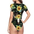 thumbnail image 4 of Naloa Women's Short-Sleeved Onesie, One-Piece Swimsuit for Parties, dates, clubs - XX-Large, 4 of 9