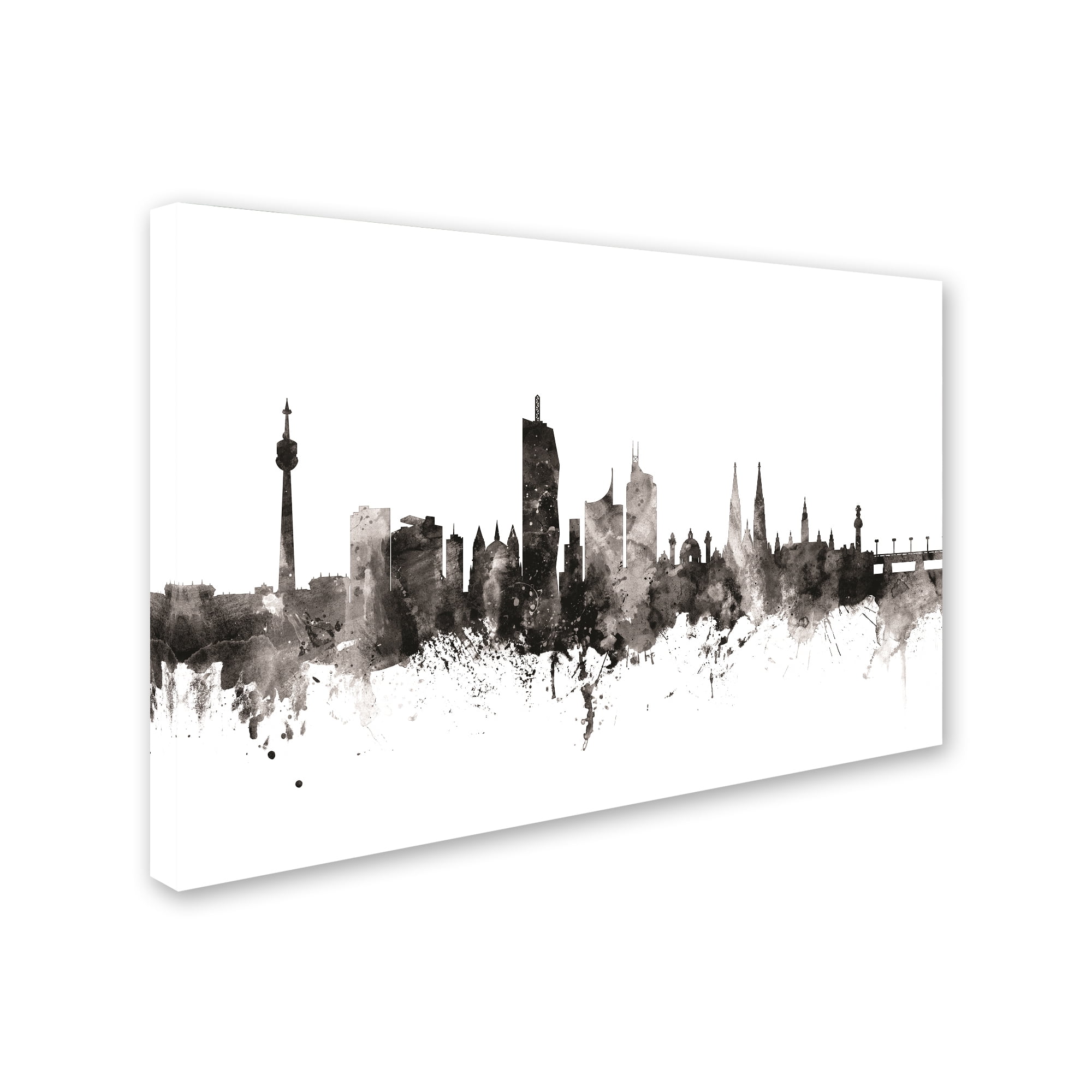 Trademark Fine Art 'Vienna Austria Skyline III' Canvas Art by Michael Tompsett