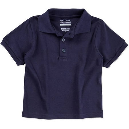 George - Toddler Boy or Girl Unisex School Uniform Short Sleeve Polo ...