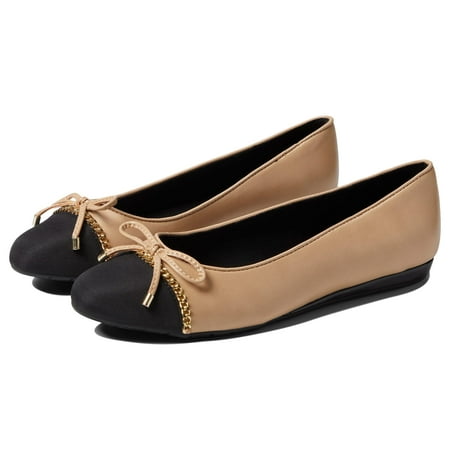 Anne Klein Guilia Nude/Black Synthetic 6 M | Walmart Canada