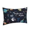 thumbnail image 2 of Fotbe Space Pillow Cases - Envelope Closure - Luxury, Extra Soft, Cooling Pillow Covers - Wrinkle, Fade, Stain Resistant-16"x24", 2 of 9