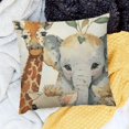 thumbnail image 2 of SHANXI  BabyShower Animals Throw Pillow Cover,Seasonal Spring Summer Birthday Gift Cushion Case Outdoor Decoration for Sofa Couch 12x12in, 2 of 5