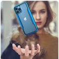 thumbnail image 4 of Case for iPhone 16 Pro Max, [Military Grade Drop Protection] [Wireless Charging] Soft TPU Frame + Clear Hard PC Back Case, Shockproof Non-Slip Stylish Cover for iPhone 16 Pro Max - Blue, 4 of 10