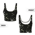 thumbnail image 6 of Rateoe Spiders On The Web Print Womens' Sports Bras Scoop Neck Sports Vest- Padded U Back Seamless High Impact Support, 6 of 7