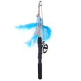 thumbnail image 1 of Cat Fishing Wand Retractable - Interactive Kitten Teaser Toy Pet Fish Pole Wand, 1 of 5
