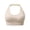 Beige, variant on Women's Backless Halter Sports Bra, Adjustable Neck Strap, Longline Wireless Nylon Yoga Bralette (White,2XL)