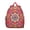 Red-20, variant on Tropical Flower and Leaves Students Backpack - Vintage Floral and Skull Design with Comfortable Dual Shoulder Support, Lightweight School Bag for Developing Students