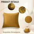 thumbnail image 4 of AUQ 2Pcs Decorative Pillow Covers Hidden Zipper Pillow Covers 16X16 Structured Shape Throw Pillows Covers Colormixing2, 4 of 7