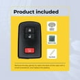 thumbnail image 3 of Replcament Smart Key Fob for Toyota Tacoma 2020 FCC HYQ14FBA Part Number 89904-0E092 89904-0E091 89904-0E090 89904-60J70, 3 of 8