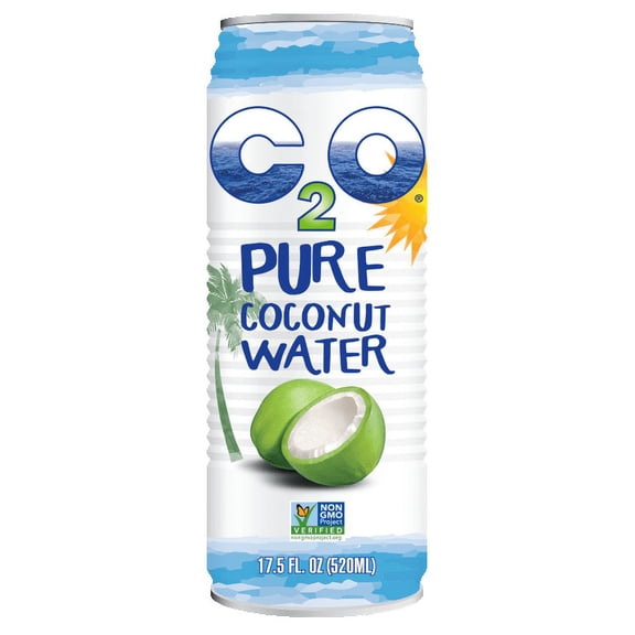 C2O Pure Coconut Water, 17.5 oz (Pack of 12)