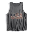 thumbnail image 5 of Goodtrade8 Women's July 4th Tank Tops Summer Red White and Blue Pullover American Flag Sleeveless Shirts Patriotic Crew Neck Outdoor Shirts for Women Workout, 5 of 5