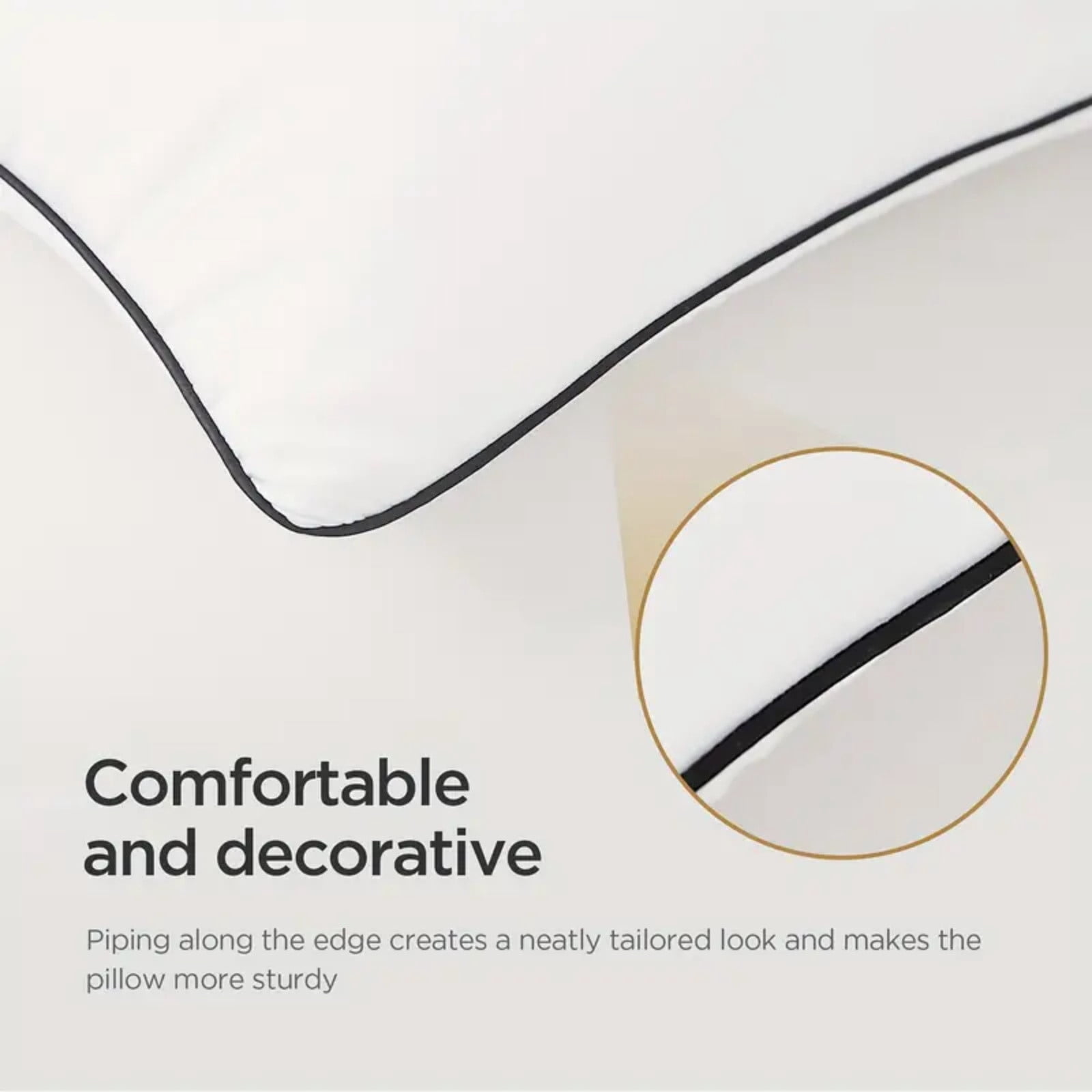Vfedsrsge Pillow Inserts Soft Breathable Long Body Pillow Inserts for Home and Hotel,19x29in