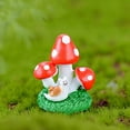 thumbnail image 3 of Mushroom Ornament Decorative Attractive Beautiful Color Painting Mushroom Figurine, 3 of 5