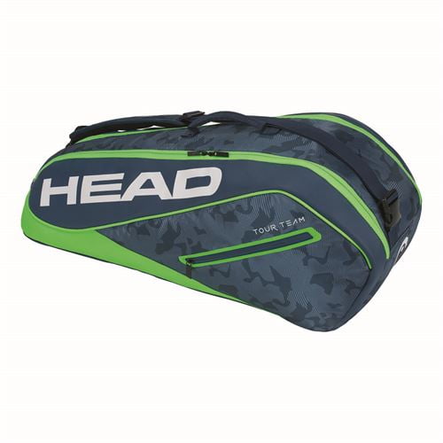 Head Tour Team 6 Pack Combi Tennis Bag Navy/Green