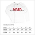 thumbnail image 7 of Vintage NASA Worm Logo Women's Long Sleeve T-shirt Astronaut Space Exploration Emblem, 7 of 7