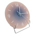 thumbnail image 1 of 12 Inch Large Size Wall Clock, Silent Round Quartz Clock, Glass Frameless Clock with Clear Numbers for Easy Viewing, Suitable for Living Room, Bedroom, Kitchen, Office, Classroom,, 1 of 7