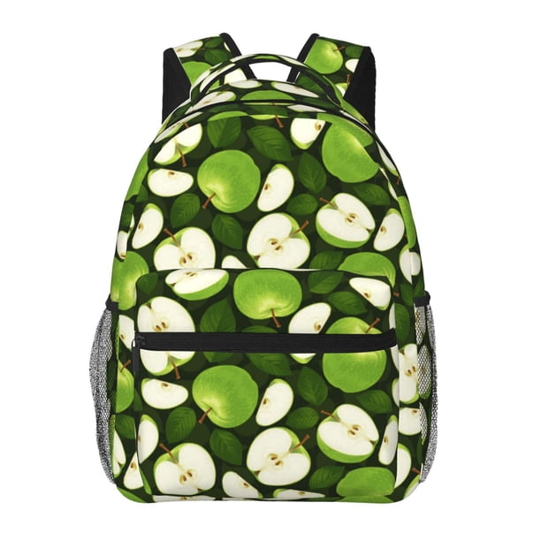 Disketp Green Fruit Mochila Estampada para Hombre y Mujer – Mochila Ligera Clásica con Múltiples Bolsillos para Universidad, Trabajo y Viajes-One Size