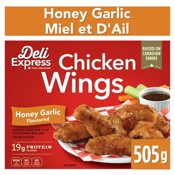 Deli Express Honey Garlic Flavoured Chicken Wings 505 g, Deli Express