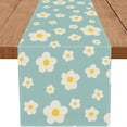 thumbnail image 4 of Hot Selling Summer Ocean Beach Season Linen Table Runner Party Restaurant Blue Gradient Color Decorative Table Runner, 4 of 5