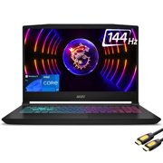 MSI Katana 15 Gaming Laptop, 15.6" FHD IPS 144Hz, 12th Gen Intel 10-Core i7-12650H, GeForce RTX 4070, 16GB DDR5, 1TB PCIe SSD, Wi-Fi 6, 4-Zone RGB Keyboard, Type-C, SPS HDMI 2.1 Cable, Win 11 Pro
