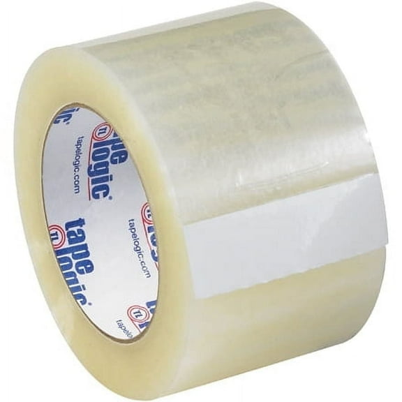 "ShippingSuppliesByMail Clear Tape Logic® Quiet Carton Sealing Tape, 3"" x 110 yds, 2.6 Mil, 24 Rolls/Case"