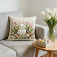 thumbnail image 4 of BAOPAI Easter Pillowcase Short Fleece Soft Comfortable Decorative Pillow Cover for Easter Home Decor Living Room Bedroom Sofa, 4 of 6
