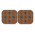 thumbnail image 7 of Windshield Sun Shade, African Tribal Style Foldable Car Sun Shade Windshield for Front, 2 Pieces, 7 of 7