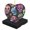 AX0120, variant on Funny Christmas Ornament,Wooden Background With Anchor Painted On It,Xmas Heart-Shaped Ceramic Pendant