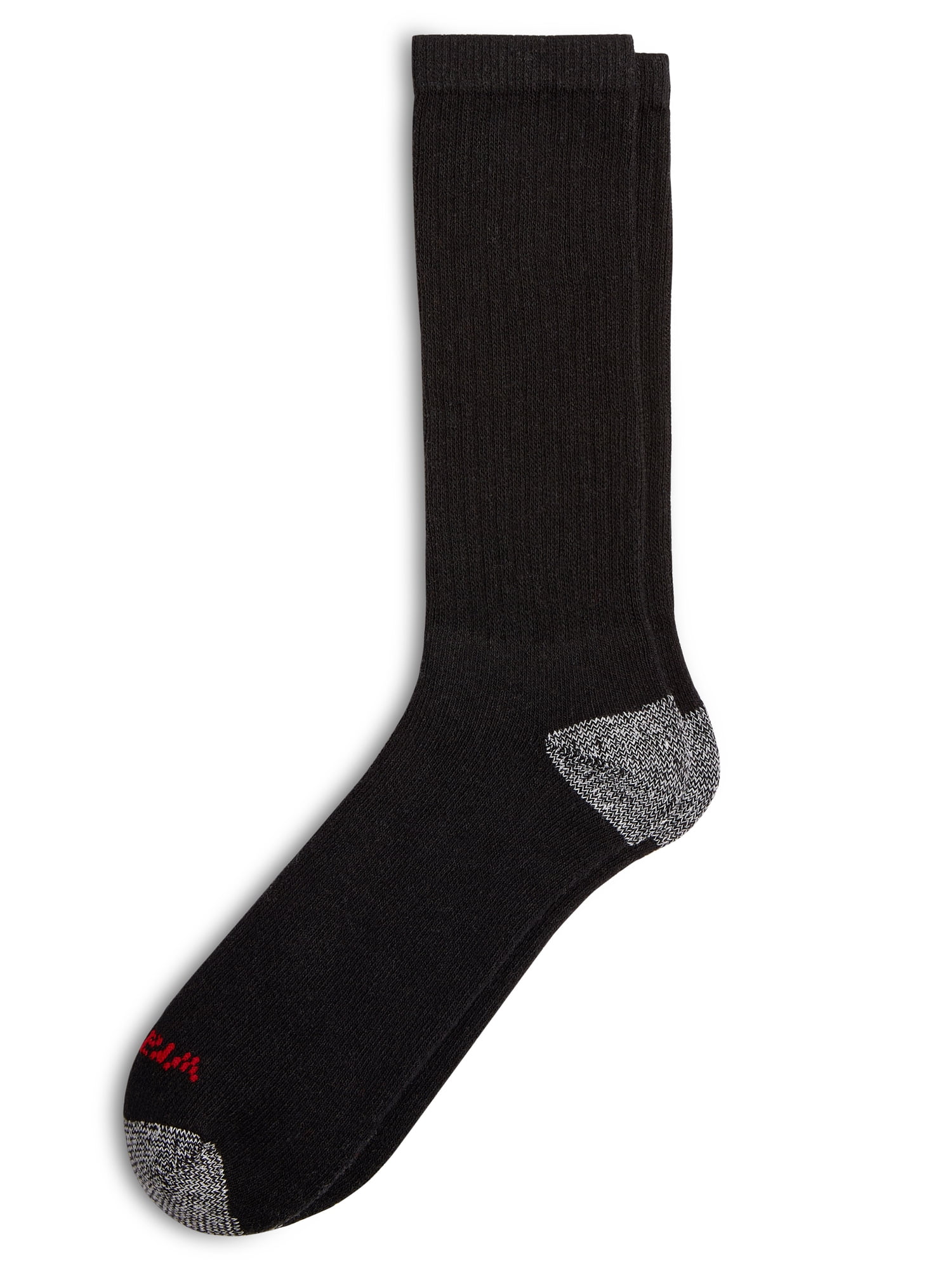 Wrangler Cushioned Crew Work Socks for Men, Polyester Blend, 12 Pairs, Size 6-12