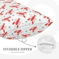 thumbnail image 3 of Zufioo Lobsters And Sea Stars Print Double-sided Plush Pillow Cover,Decorative Pillow Protector without Pillow Core, Suitable for Sofa, Bedroom, Car-16"x24", 3 of 6