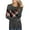 Grey, variant on Women's Plaid Long Sleeve Round Neck Tops Women Shirt Loose Style Round Neck Long-sleeved T-shirt Casual Pullover Tops