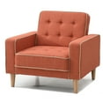 thumbnail image 2 of Andrews Orange Tufted Accent Chair, 2 of 5