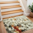 thumbnail image 3 of 2x3 Entryway Rug Bathroom Rugs for Front Door Bedroom Kitchen, Washable Vintage Print Carpet, Floor Mat with Non Slip Backing, 3 of 8