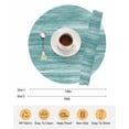 thumbnail image 6 of 13 Inch Round Placemats Set of 4, Duck Green Non Slip Heat Insulation PP Table Mats, Vintage Modern Abstract Art Ombre Washable Place Mats for Kitchen Dining Party Table Decor, 6 of 7