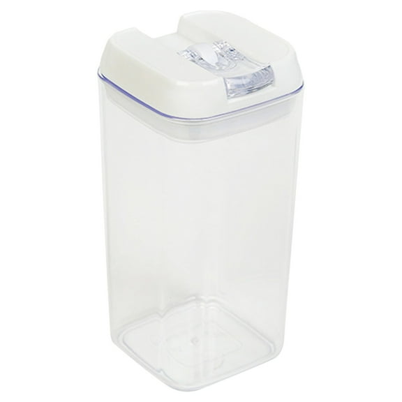 Airtight Food Storage Containers, Kitchen & Pantry Organizers for Flour, Sugar, Rice, Cereal, Pasta, Baking Ingredients, Clear Stackable Bins with Locking Lids 1.2L