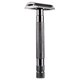 thumbnail image 1 of Máquina de afeitar de seguridad de doble filo para hombres, con soporte recto para afeitadora de rostro para hombres, color negro, 1 of 5