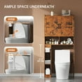 thumbnail image 5 of Selooye Over The Toilet Storage Cabinet, 32'' Farmhouse Storage Cabinet Over Toilet with 2 Barn Door, Toilet Paper Holder Stand and Adjustable Shelves, Toilet Rack for Bathroom, Restroom, Laundry, 5 of 9