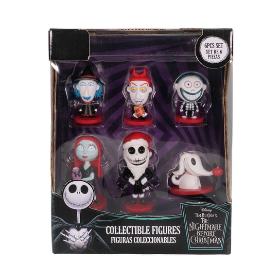The Nightmare Before Christmas 6 Piece Figurine Toy Set