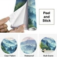 thumbnail image 4 of Peel and Stick Wallpaper Abstract Mountain Nature Green Landscape Mountain Scene Mountain Modern Art Wall Mural Decor Self Adhesive and Removable 69in x 98in, 4 of 8