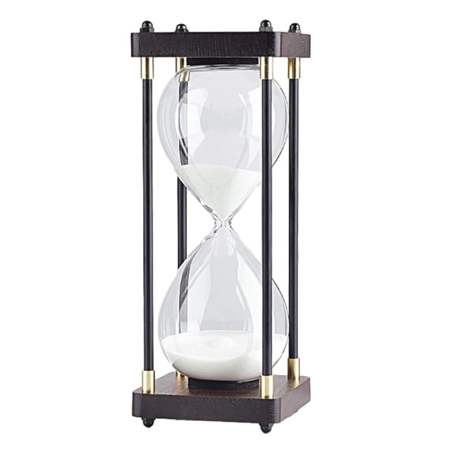 Reloj de arena de 30 minutos, decoración del hogar para niños, temporizador de reloj de arena, nuevo blanco