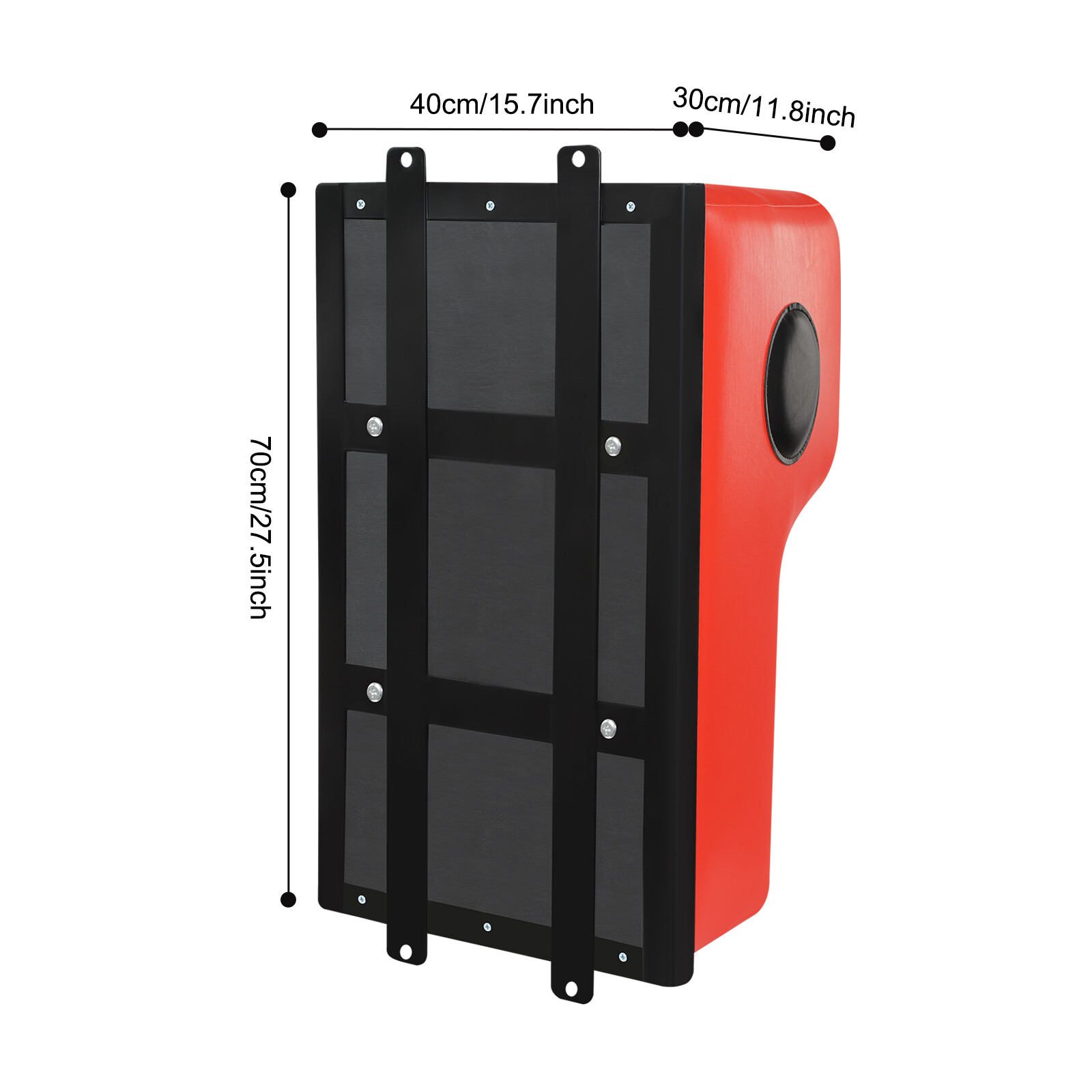 Red Wall Mount Punching Bag - Space-Saving Boxing Training Equipment for Hooks, Uppercuts, Straight Combinations - Uppercut Training Punching Target - 880lbs Bear Force