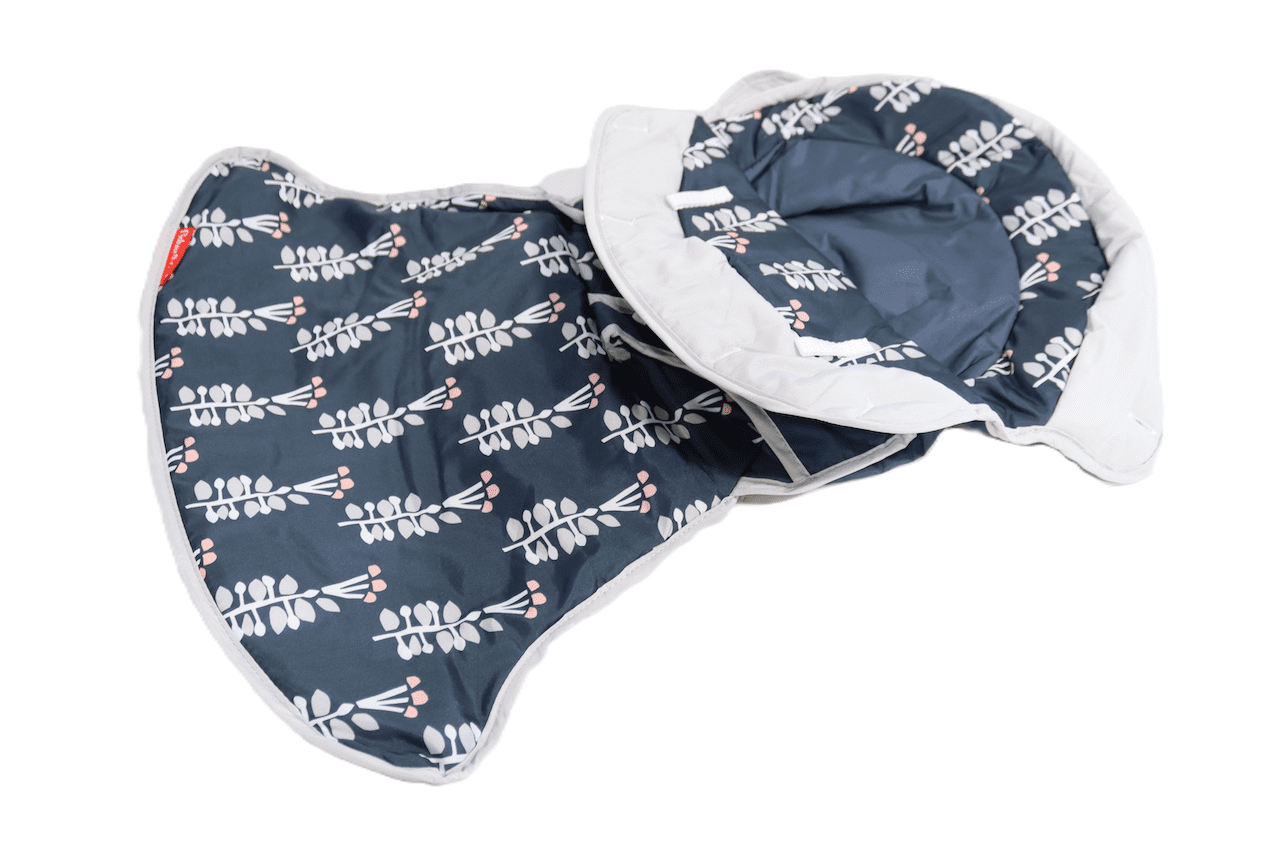 Replacement Part for Fisher-Price Sit-Me-Up Floor Seat - GMD19 ~ Replacement Cover/Cloth Seat ~ Dark Blue with White Flowers
