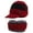 Red, variant on Deago Unisex Winter Beanie Hat Scarf Set Warm Knit Hat Thick Fleece Lined Billed Beanie with Brim Cap for Men Women (Black)
