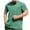 Green, variant on Xunlbb Men's Outdoor Short Sleeve Men's Solid Color Sports Leisure And Fitness Sleeved T-shirt Sleeve Round Neck Short Sleeve M-3XL